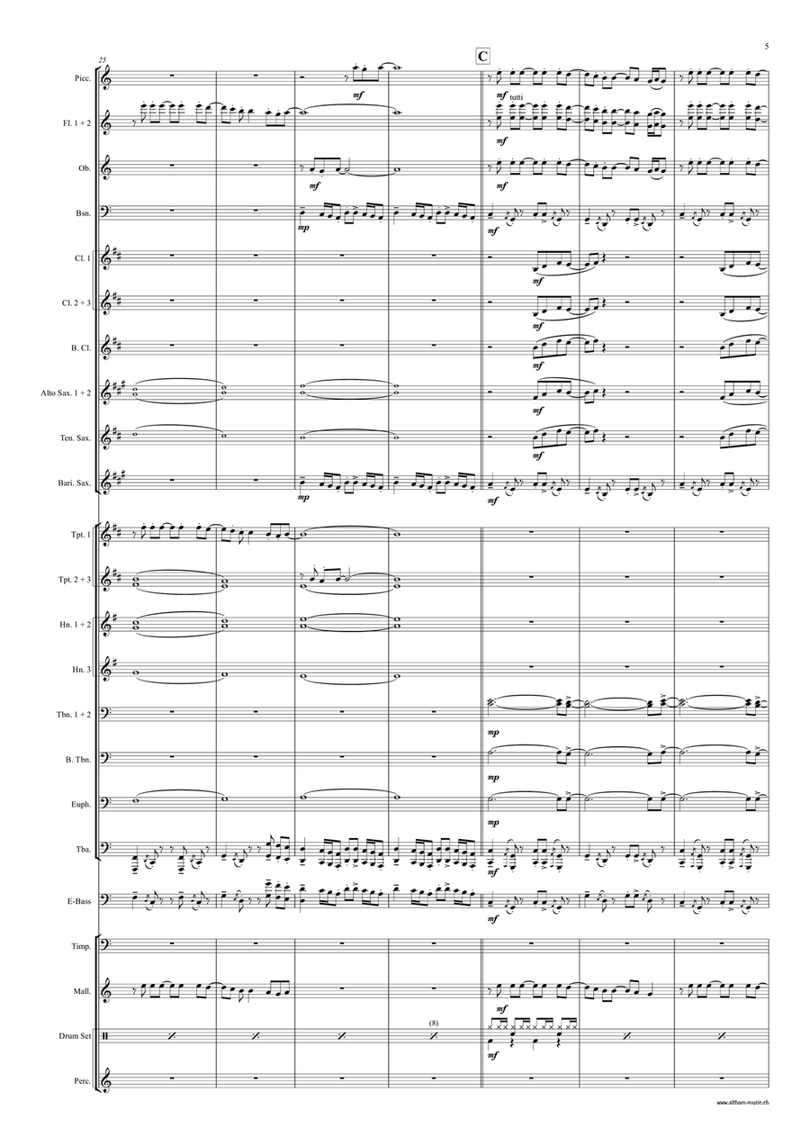 We Don't Need Another Hero Concert Band scores gallery preview page 5