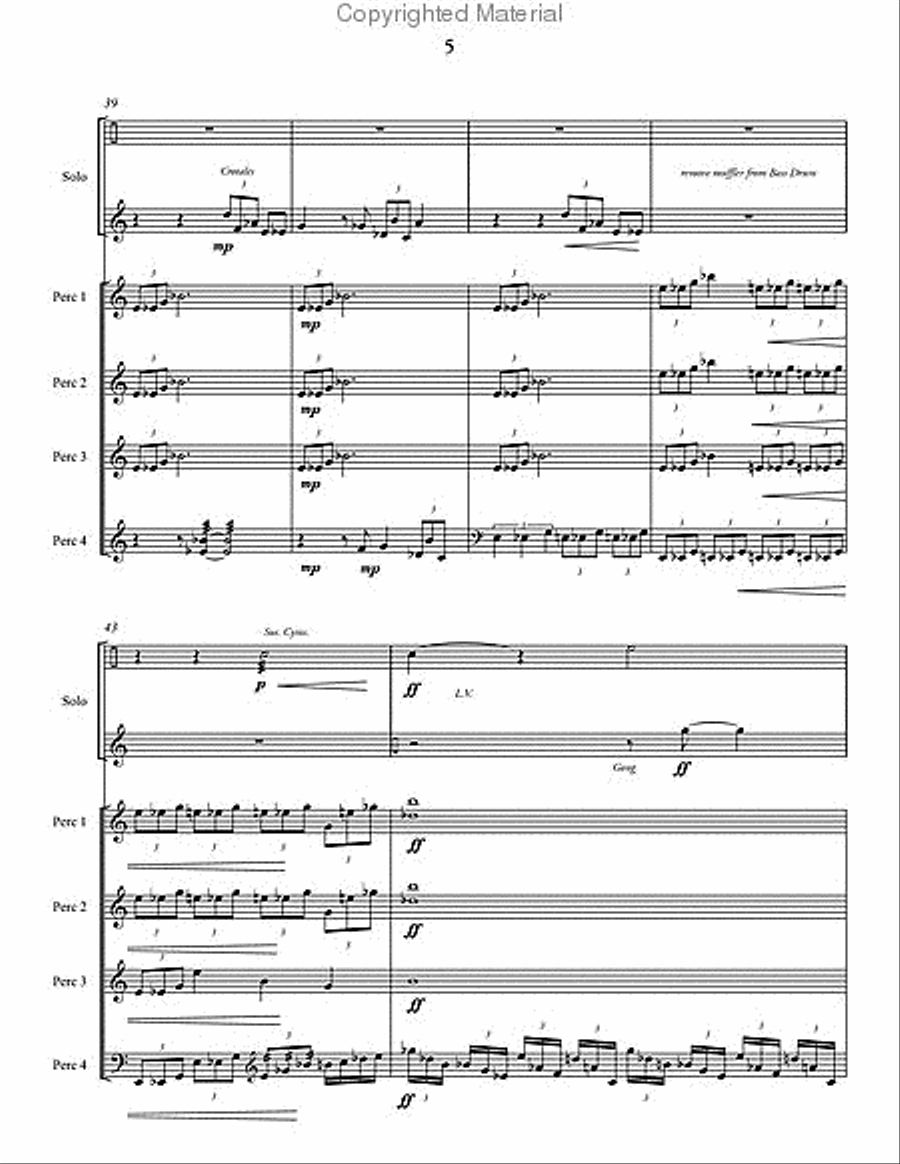 Shadows Percussion Ensemble scores gallery preview page 6