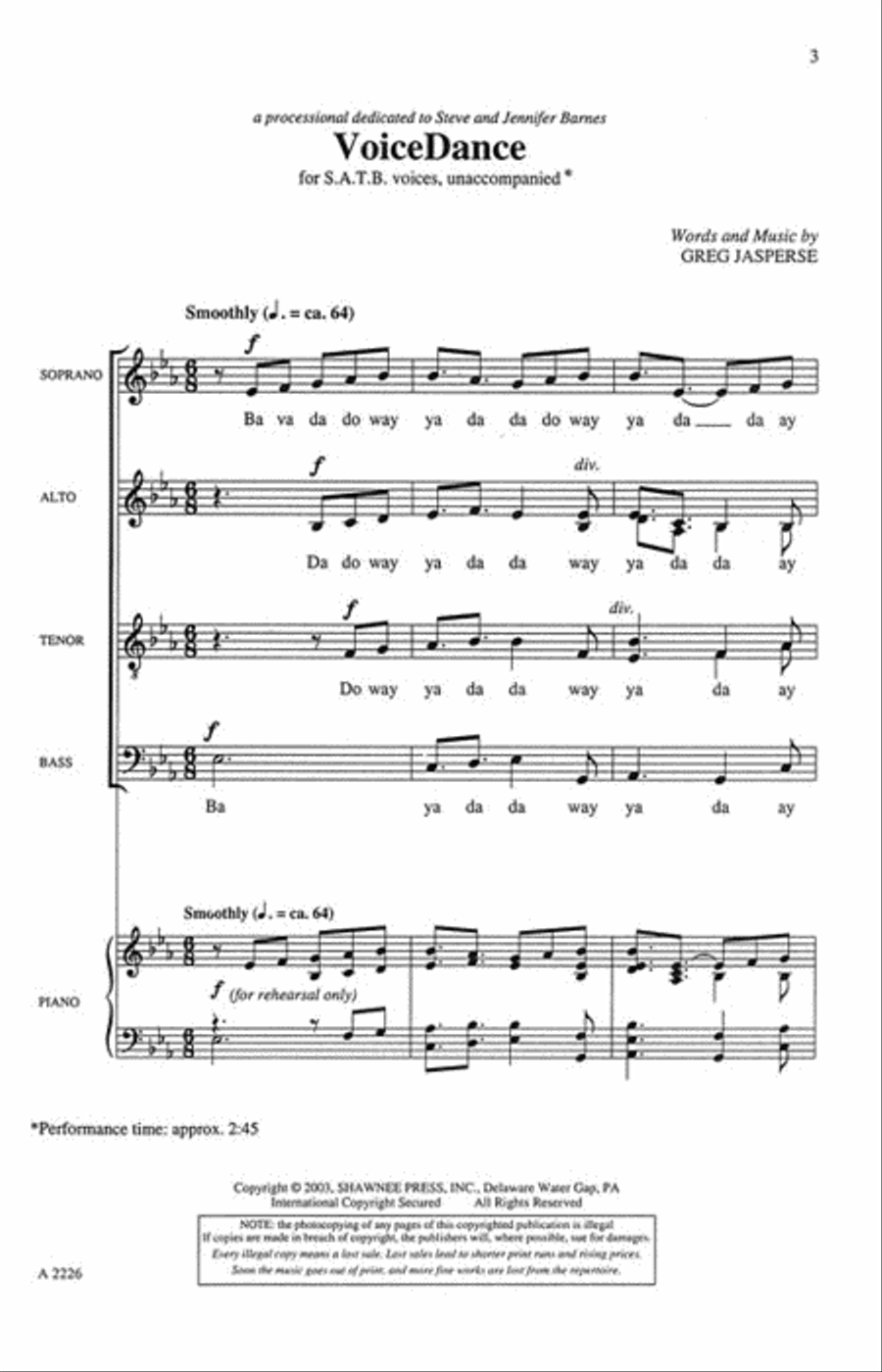 VoiceDance 4-Part scores gallery preview page 2