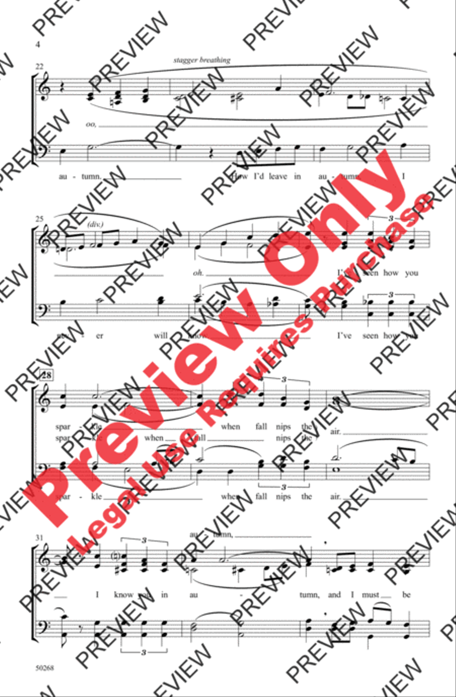 If Ever I Would Leave You 4-Part scores gallery preview page 4