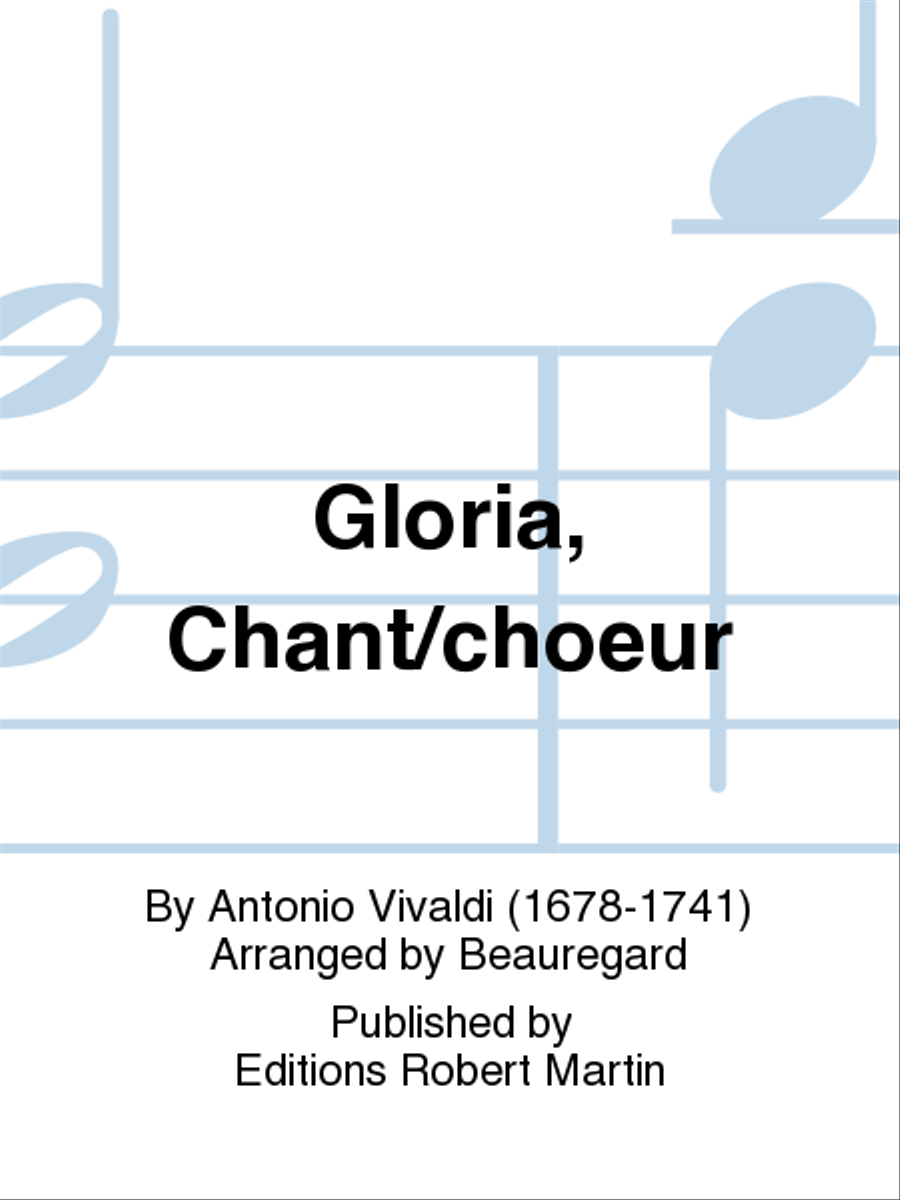 Gloria, Chant/choeur Concert Band scores gallery preview page 1