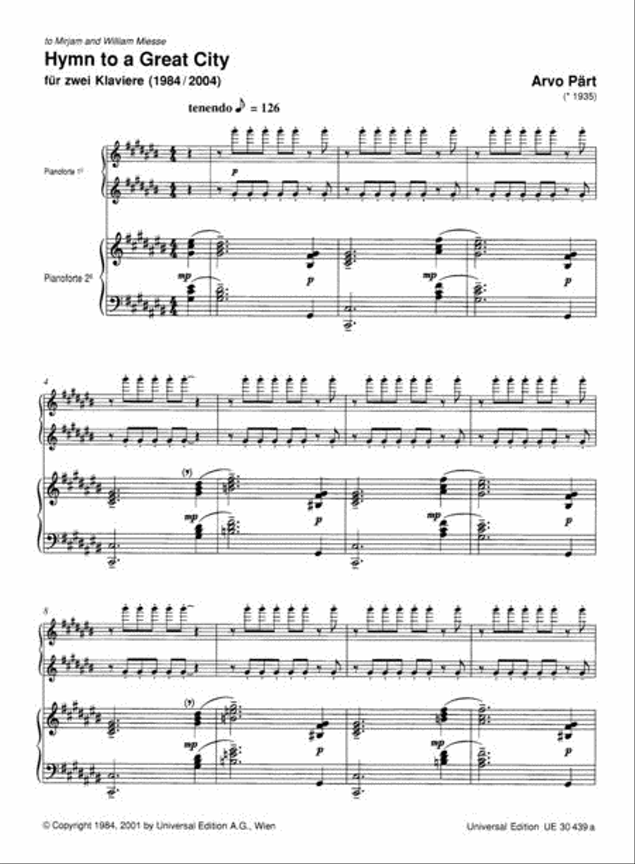 Hymn To A Great City Hymn To A Great City Chamber Music scores gallery preview page 2