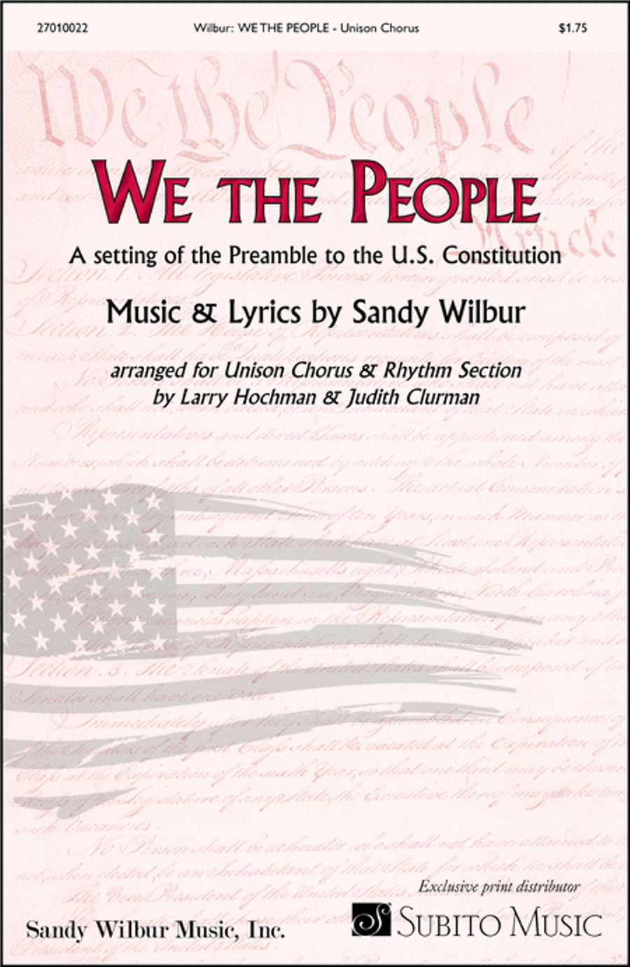 We the People Unison Choir scores gallery preview page 1