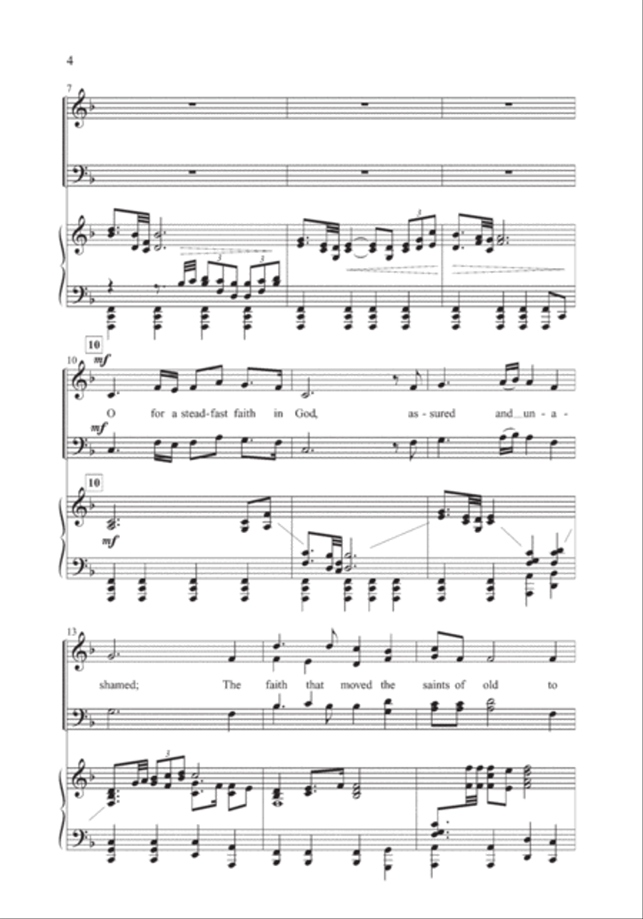 Steadfast Faith 4-Part scores gallery preview page 3