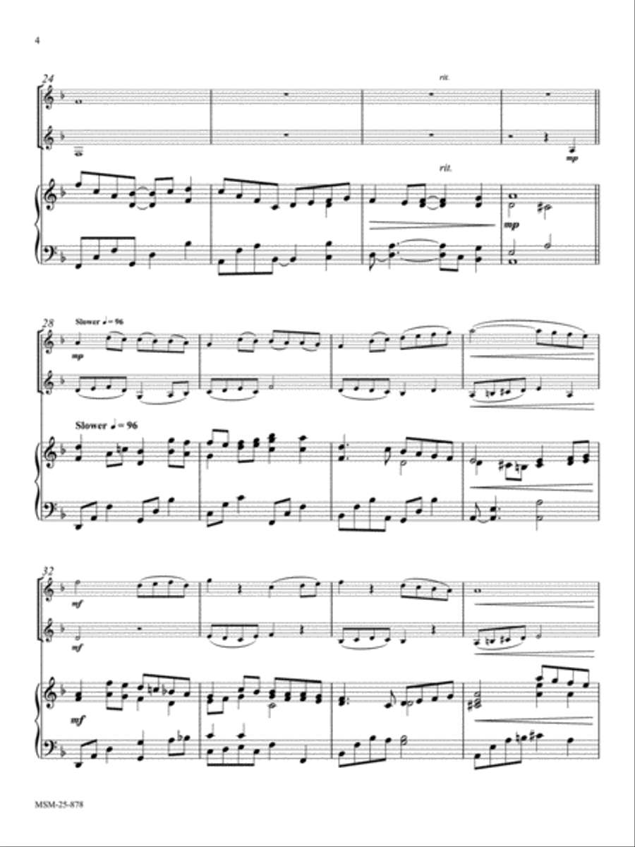 Now Thank We All Our God Now Thank We All Our God B-Flat Clarinet scores gallery preview page 4