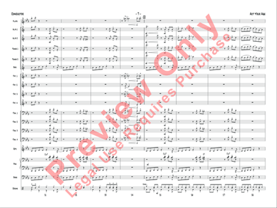 Act Your Age Jazz Ensemble scores gallery preview page 26