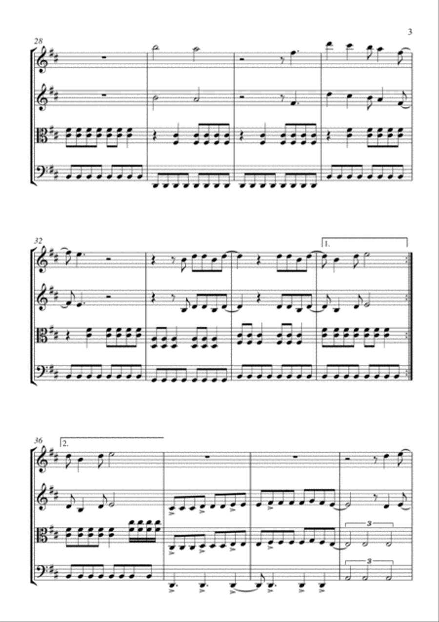 Everlong String Quartet scores gallery preview page 3