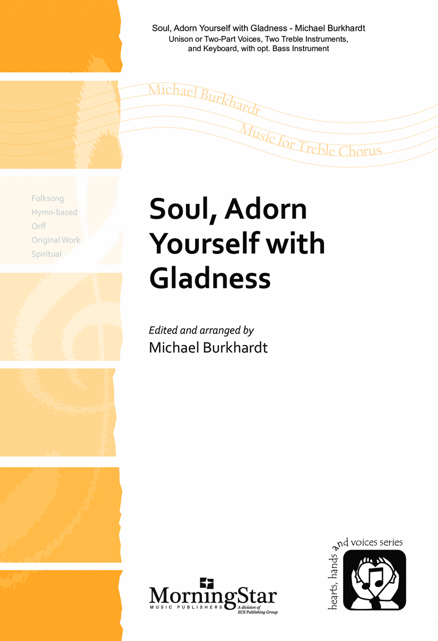 Soul, Adorn Yourself with Gladness Unison Choir scores gallery preview page 1