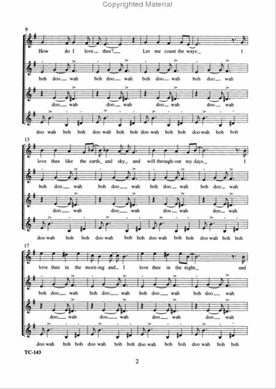 How Do I Love Thee? SSAA scores gallery preview page 2