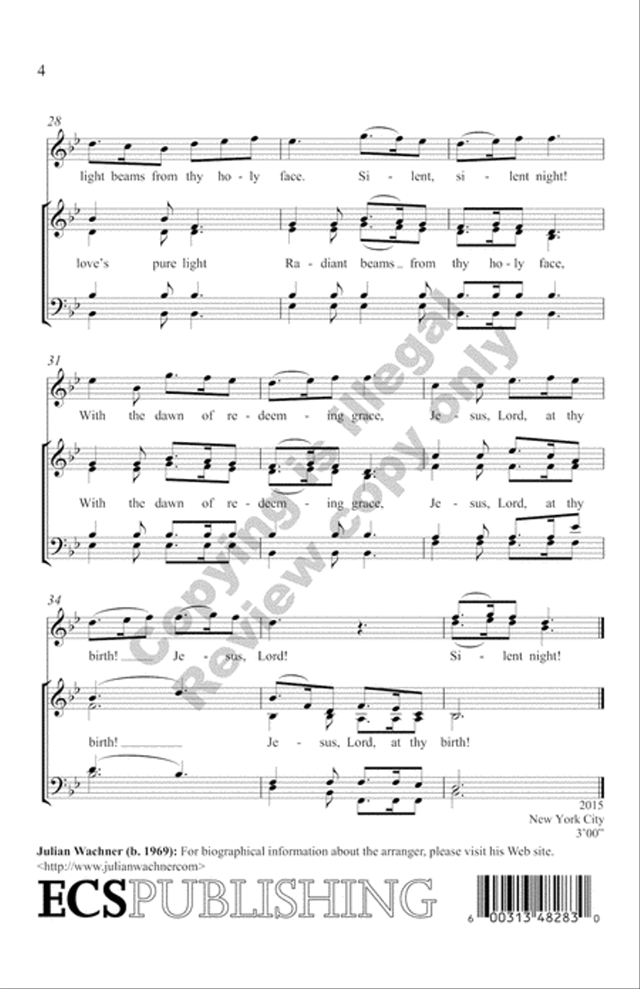The Snow Lay On the Ground!: Nine Festive Carol Settings (Complete Compilation Full Score) Choir scores gallery preview page 47