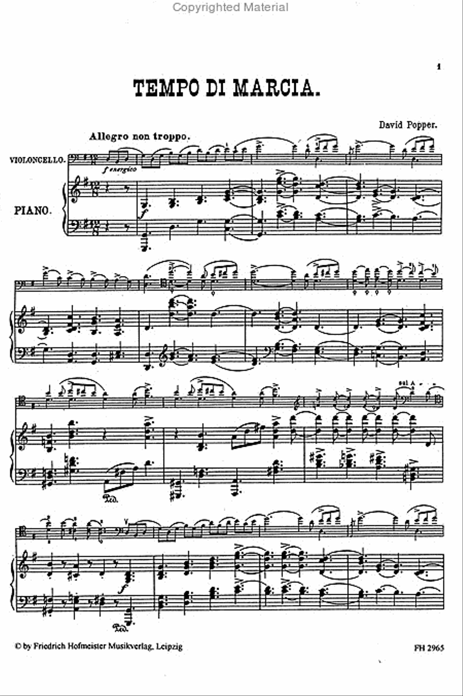 Tempo di Marcia, op. 16 Piano scores gallery preview page 2