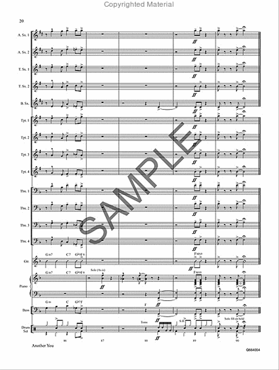 Another You Jazz Ensemble scores gallery preview page 21