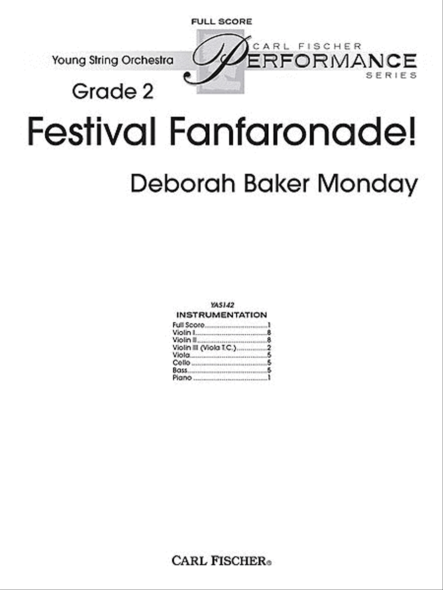Festival Fanfaronade Festival Fanfaronade String Orchestra scores gallery preview page 1