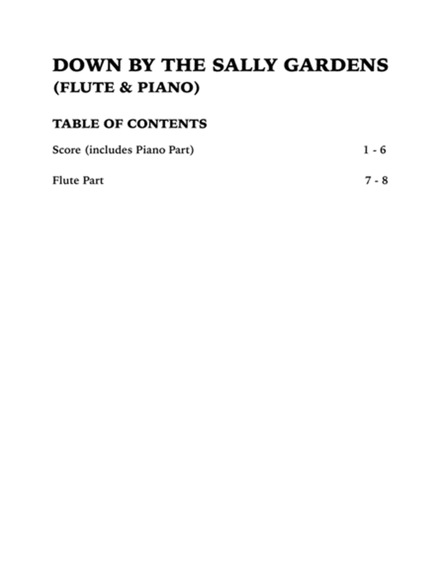 Down By the Sally Gardens (Flute and Piano) image number null