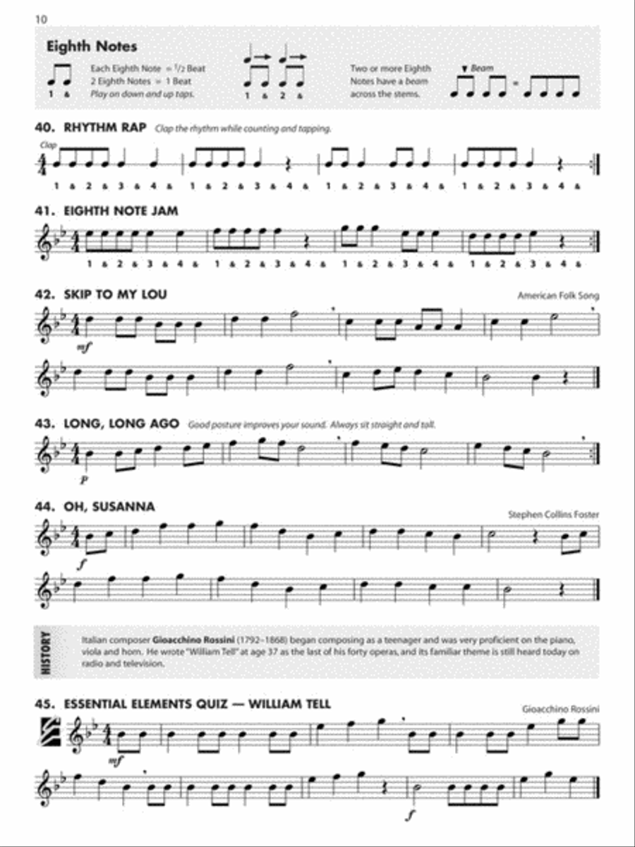Essential Elements for Band – Flute Book 1 with Online Resources Concert Band Methods scores gallery preview page 4