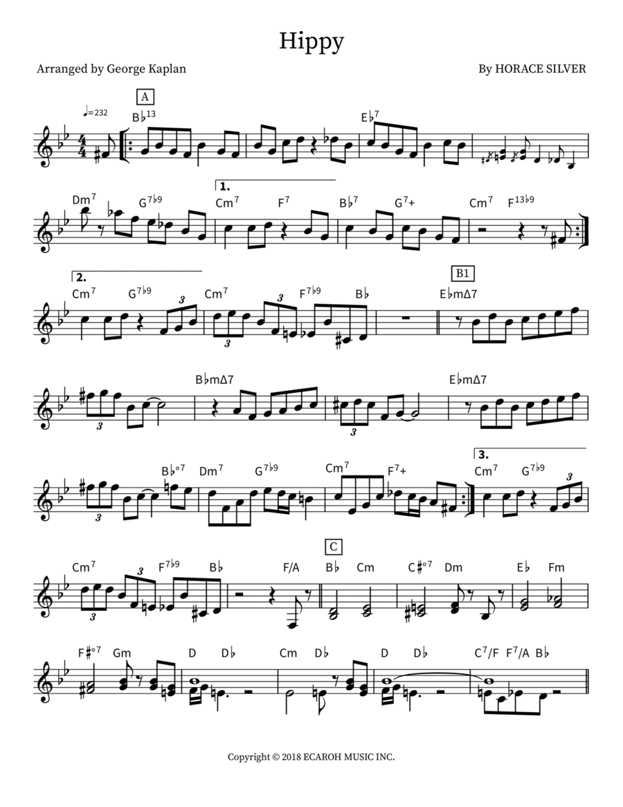 Hippy Piano scores gallery preview page 1