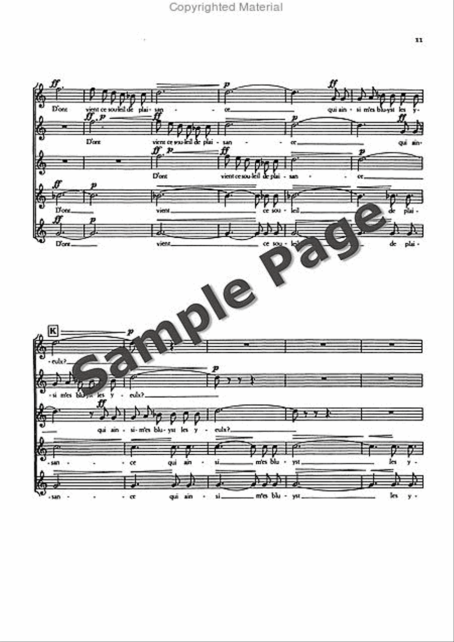 3 French Choruses from the ballet “Joan von Zarissa” Women's Choir scores gallery preview page 12