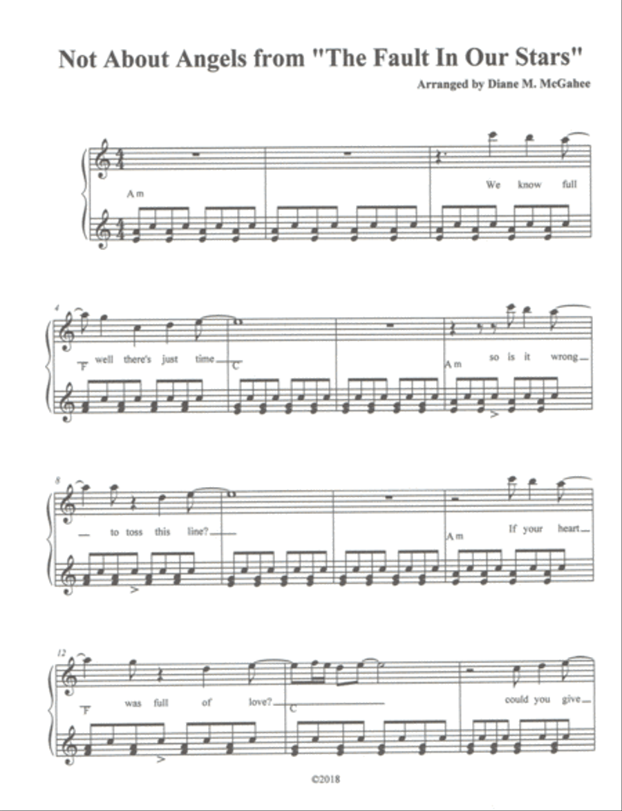 Not About Angels Small Ensemble scores gallery preview page 1