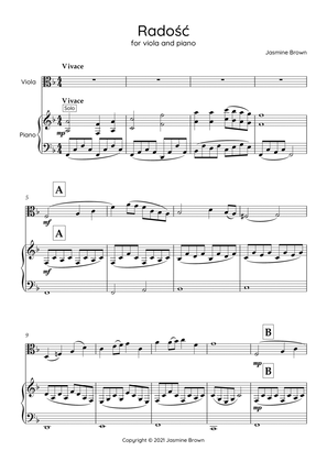 Radość - For Viola and Piano