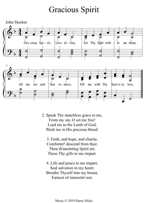 Gracious Spirit. A new tune to this wonderful old hymn.