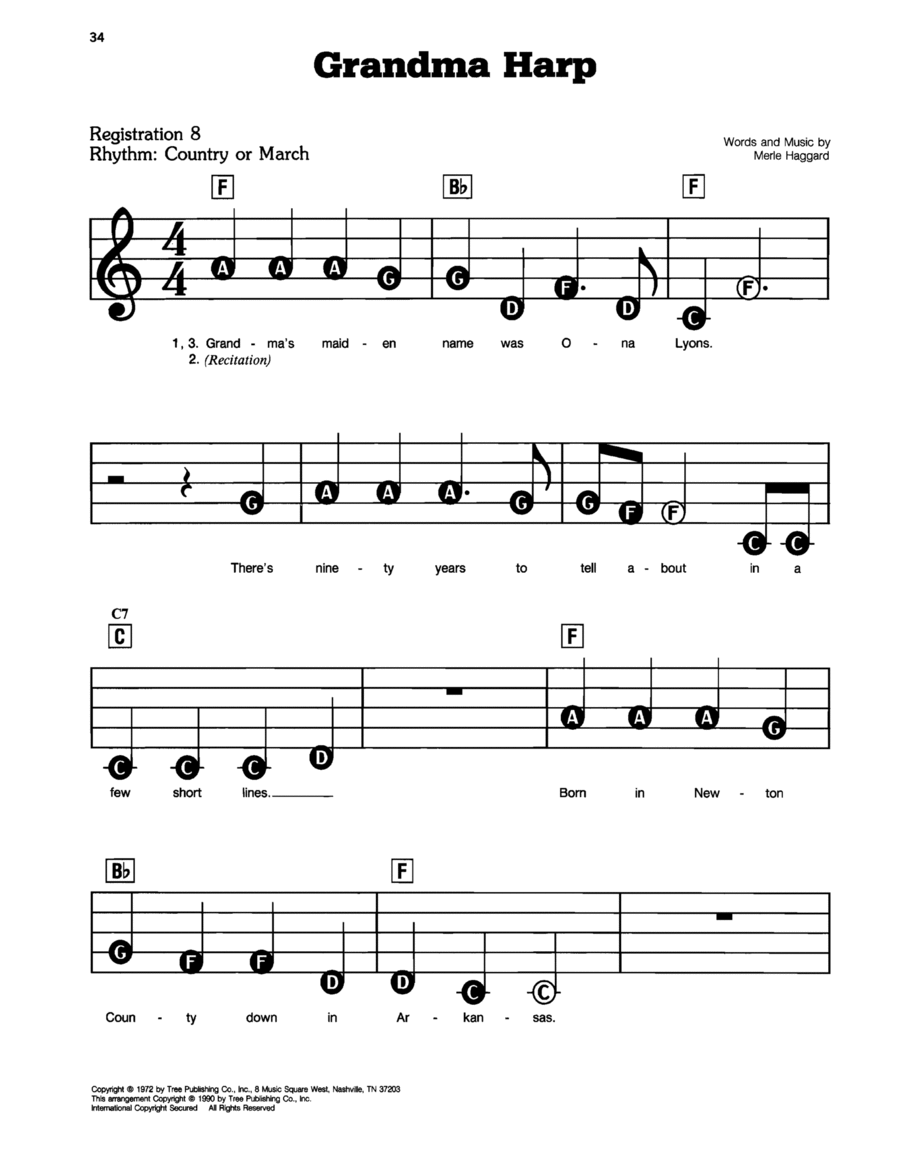 Grandma Harp Harp scores gallery preview page 1