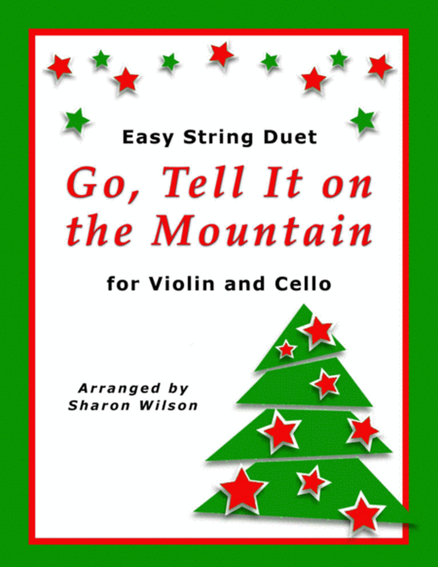 Go, Tell It on the Mountain (Easy Violin and Cello Duet) image number null