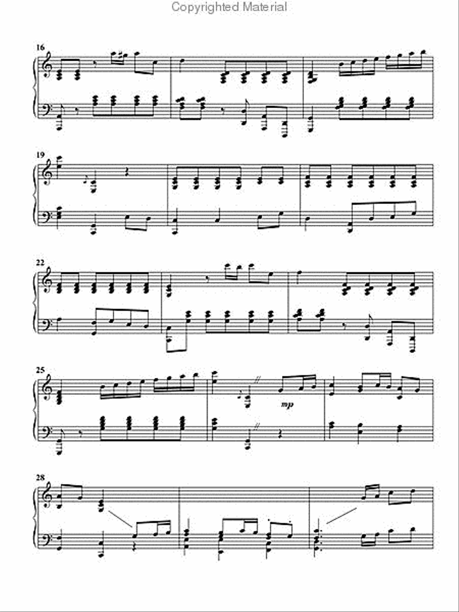Glad Adoration Piano Solo scores gallery preview page 3