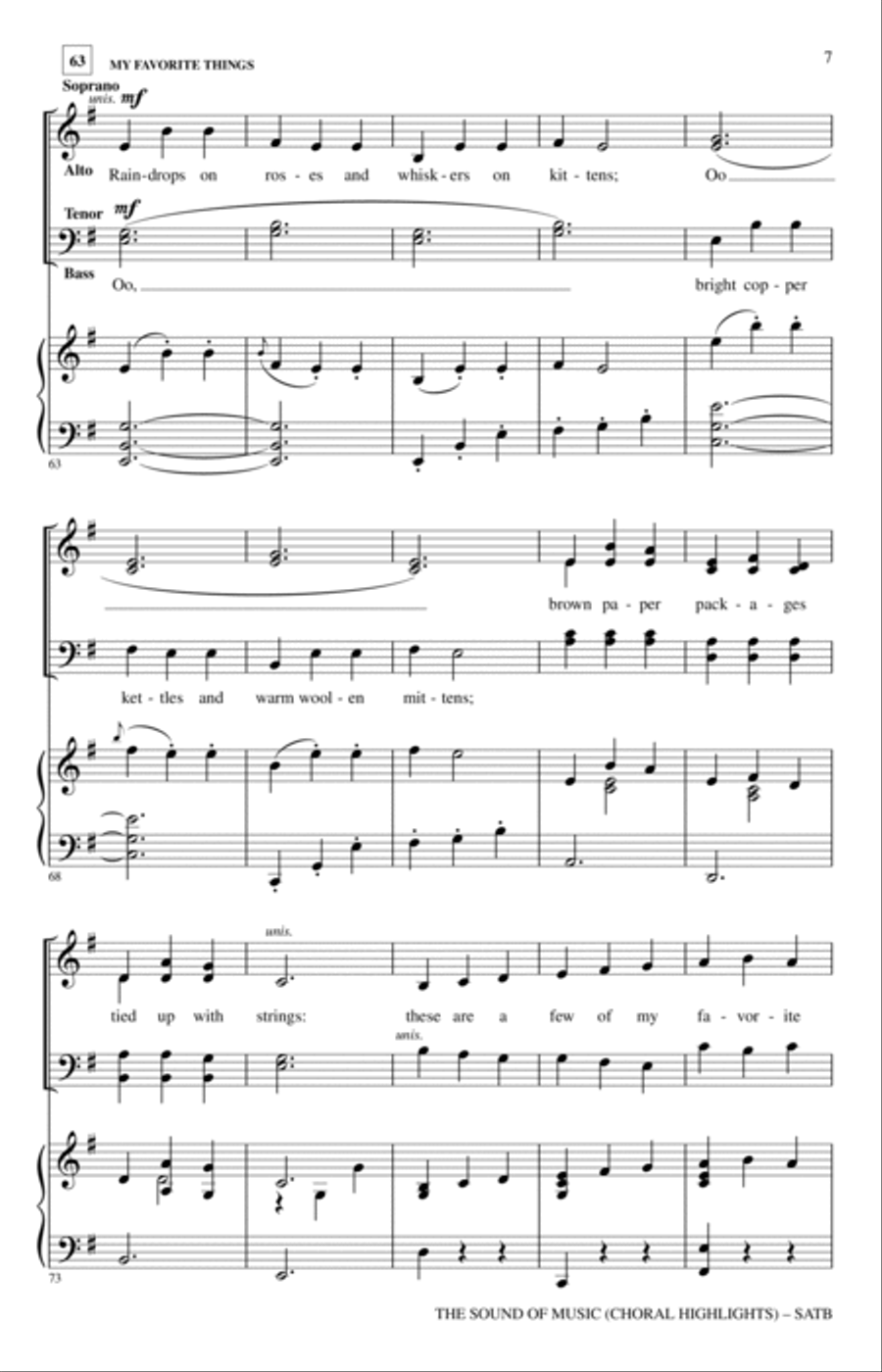 The Sound Of Music (Choral Highlights) (arr. John Leavitt) 4-Part scores gallery preview page 6