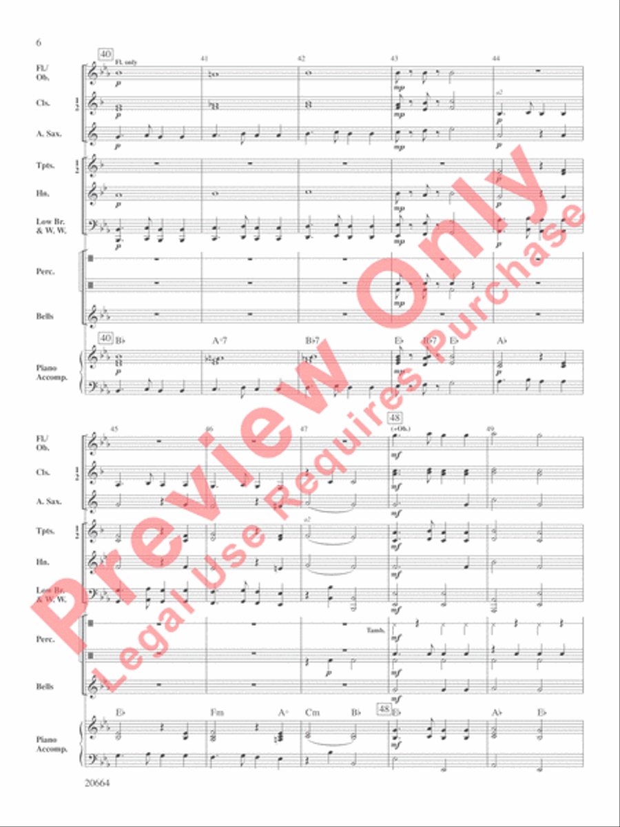 St. Anthony Chorale St. Anthony Chorale Concert Band scores gallery preview page 7