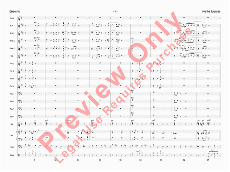 Bye Bye Blackbird Jazz Ensemble scores gallery preview page 6