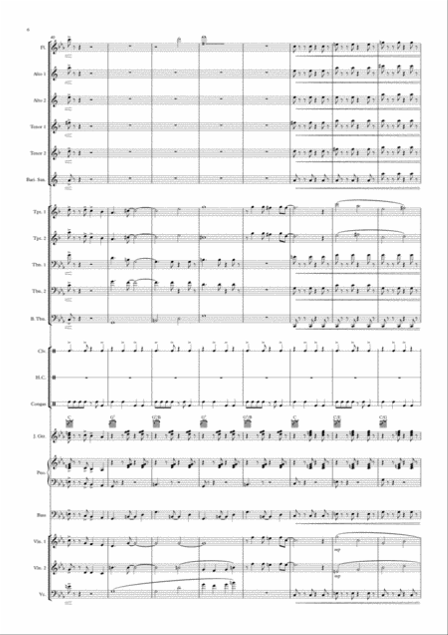 Sucre y Santander Concert Band scores gallery preview page 6