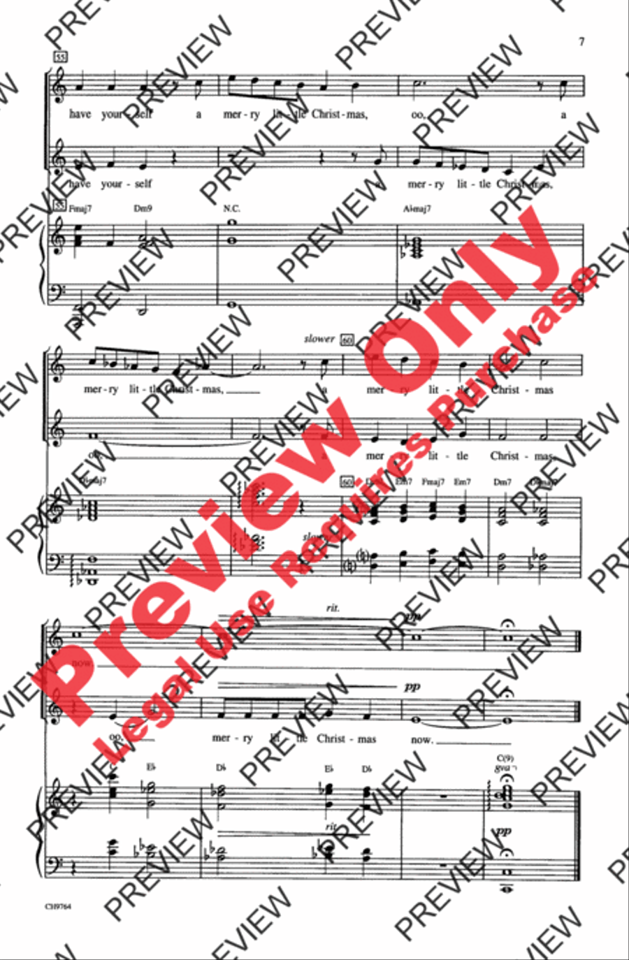 Have Yourself a Merry Little Christmas 2-Part scores gallery preview page 7