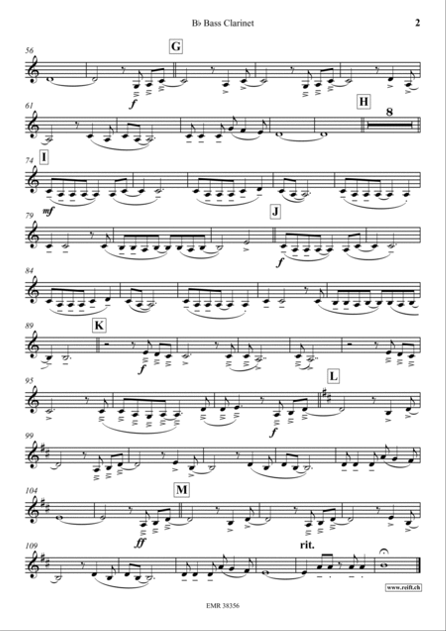 Allumer Le Feu Allumer Le Feu Bass Clarinet scores gallery preview page 3