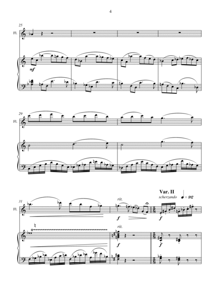Theme and Variations for flute and piano image number null