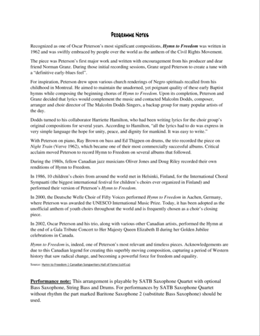 Hymn To Freedom Woodwind Ensemble scores gallery preview page 2