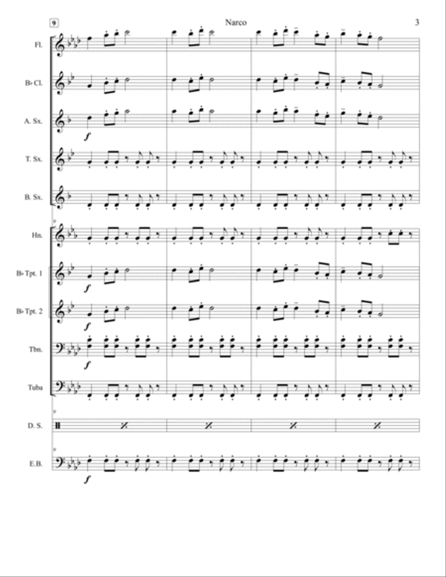 Narco Marching Band scores gallery preview page 3