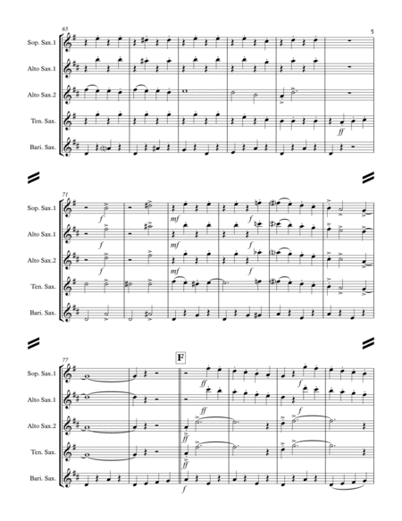 Gershwin Medley (for Saxophone Quartet SATB or AATB) image number null