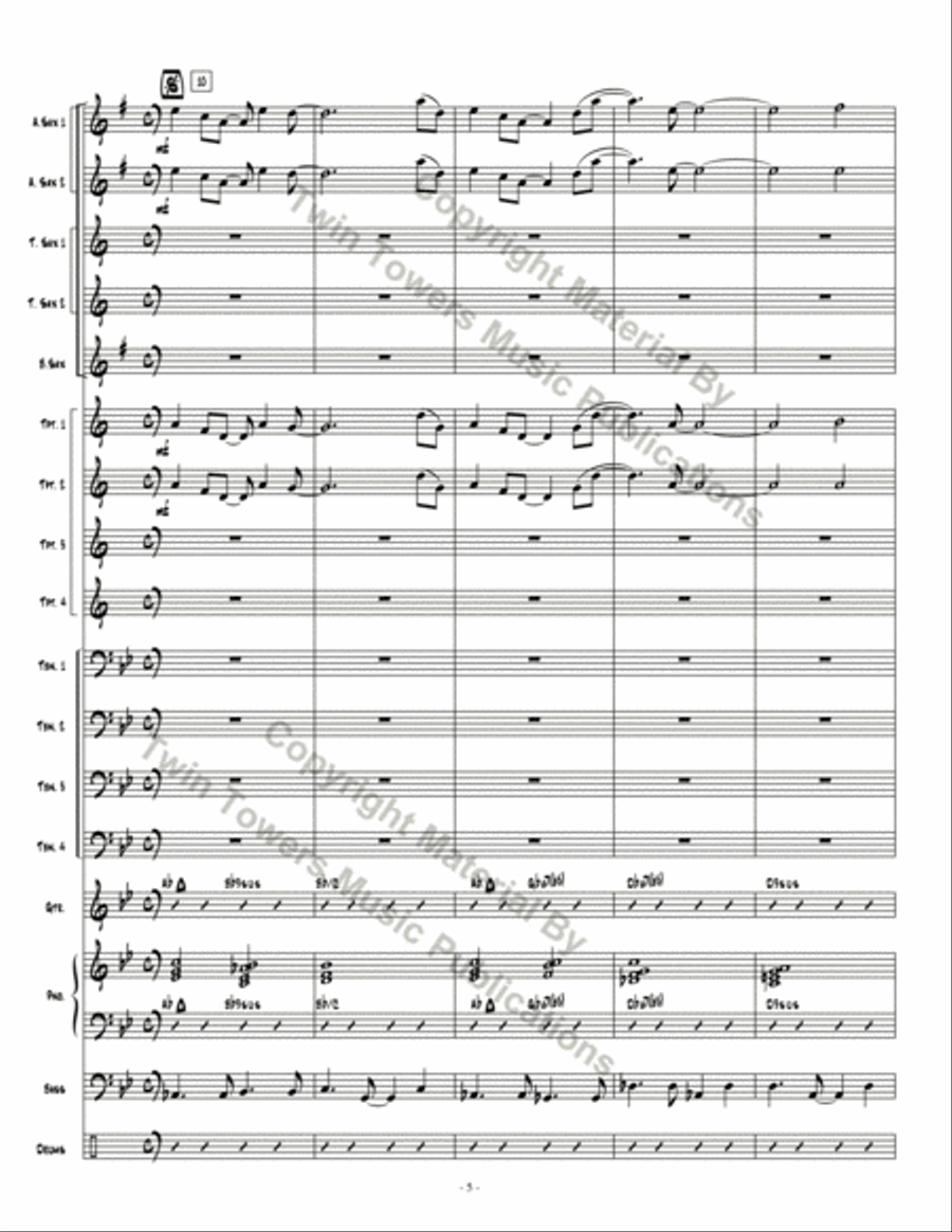 Dark Obsedian Dark Obsedian Jazz Ensemble scores gallery preview page 5