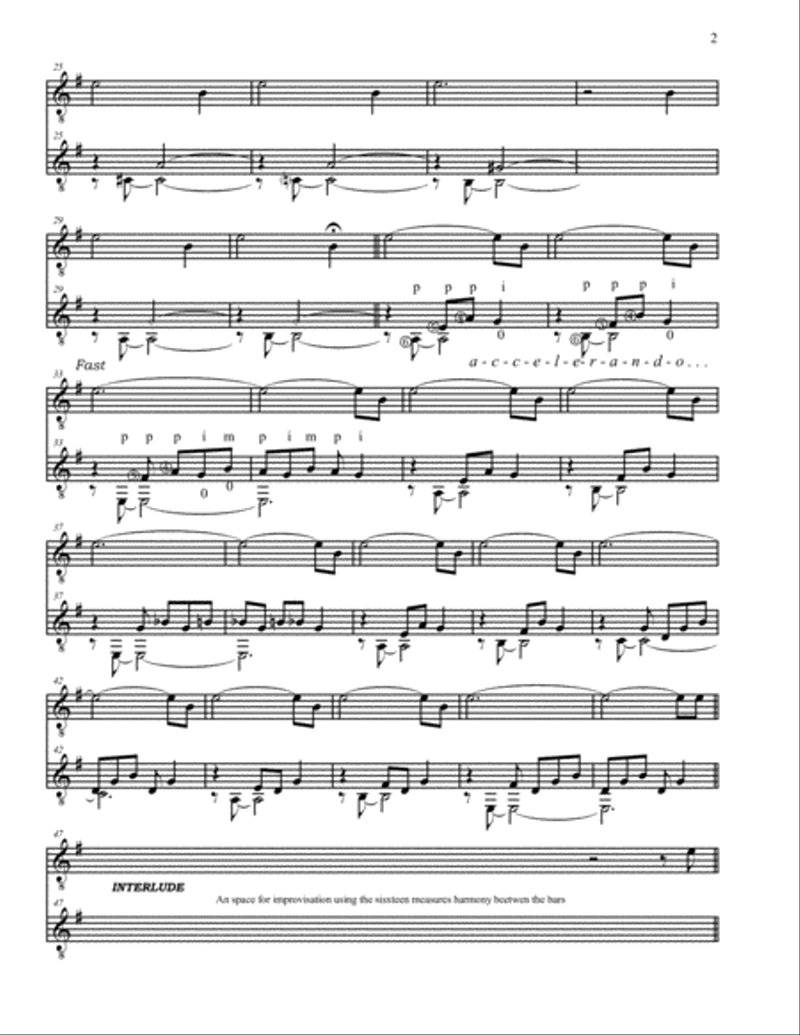Three-dimensional study I Classical Guitar scores gallery preview page 2