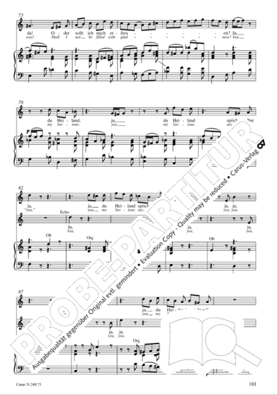 Christmas Oratorio (Weihnachtsoratorium, Teile IV-VI) 4-Part scores gallery preview page 22