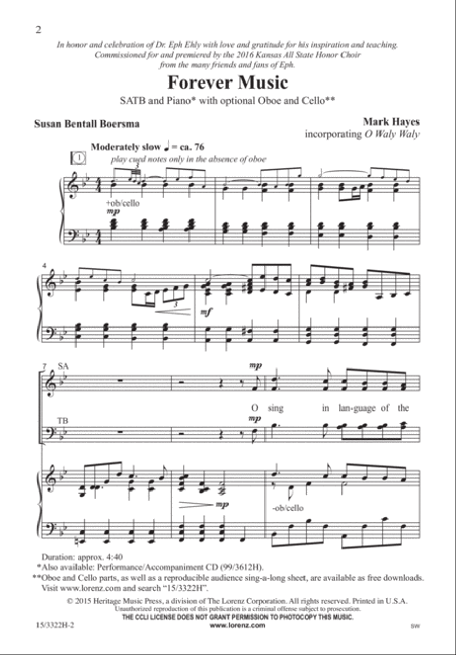 Forever Music Forever Music 4-Part scores gallery preview page 2