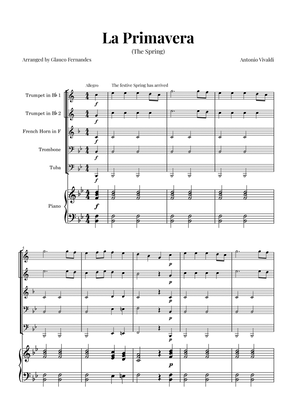 La Primavera (The Spring) by Vivaldi - Brass Quintet with Piano
