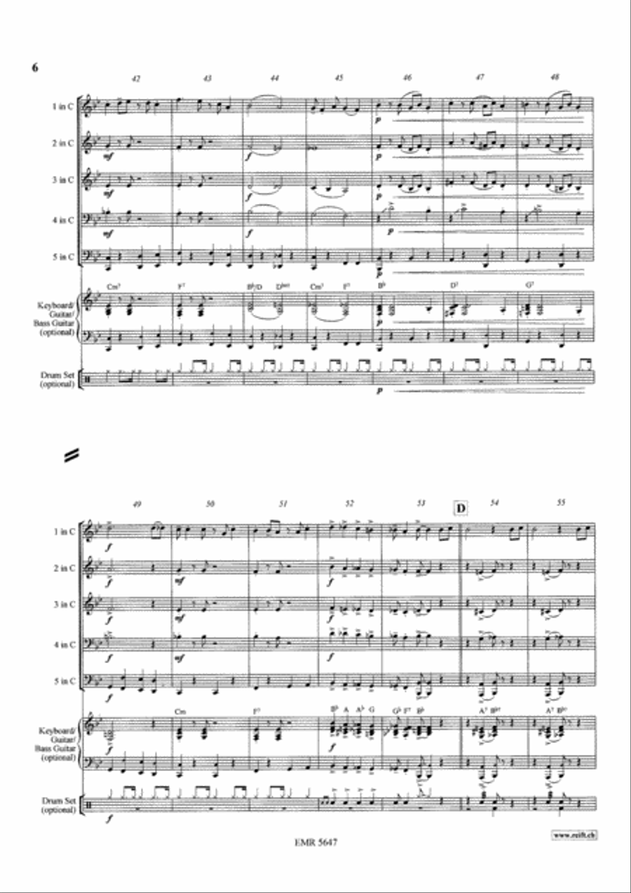 Black Bottom Stomp Brass Ensemble scores gallery preview page 6