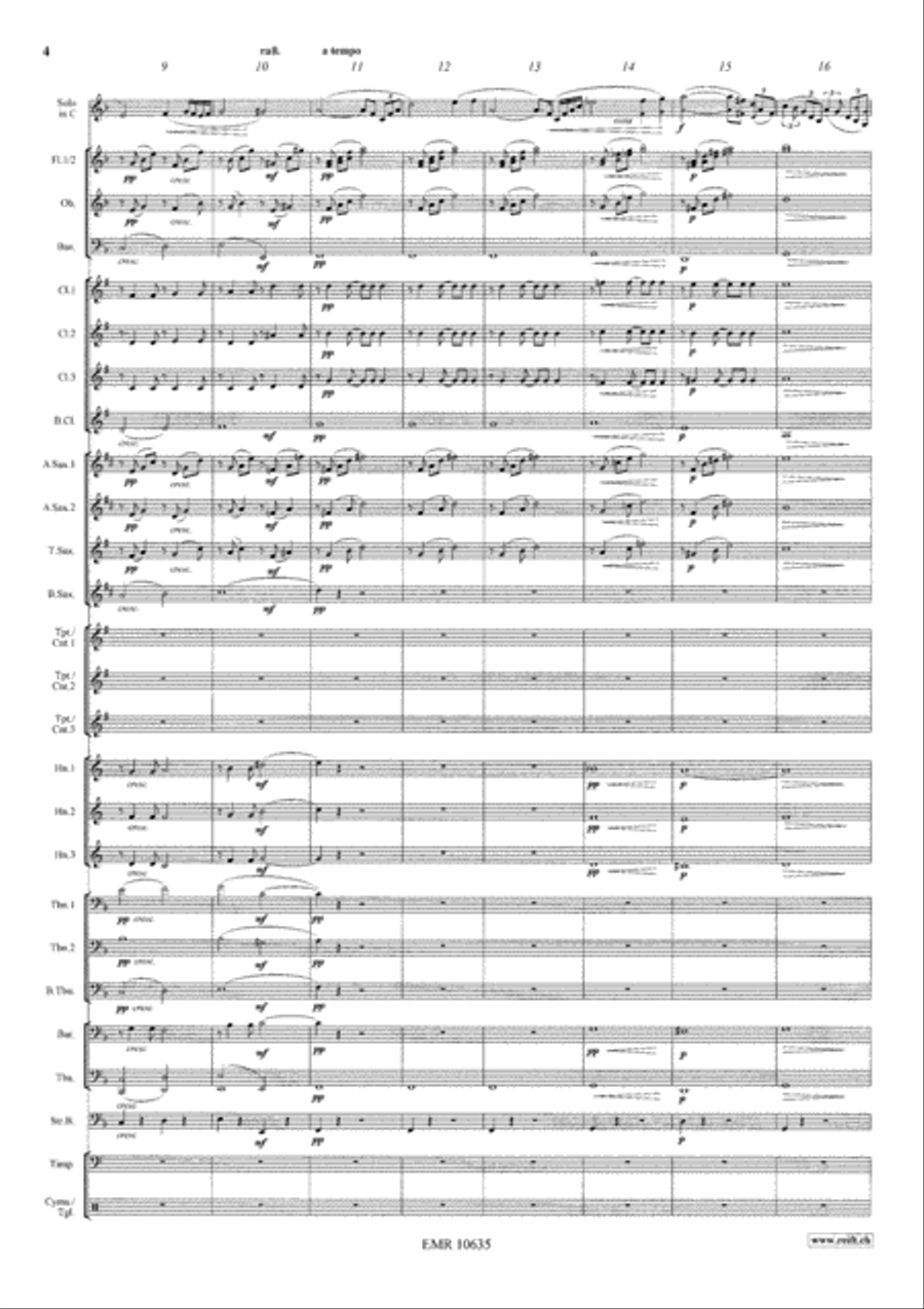 Meditation From Thais Concert Band scores gallery preview page 5