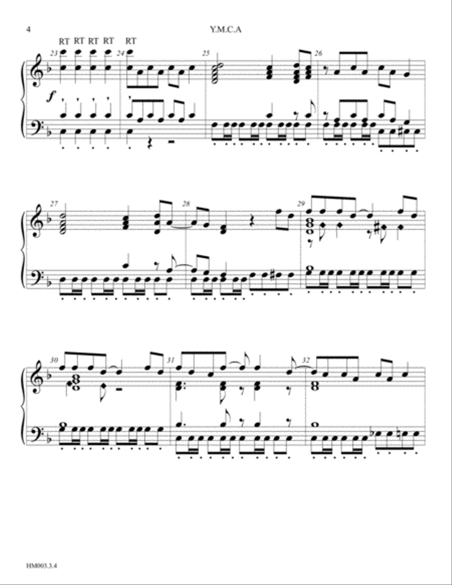 Y.M.C.A. Handbell Choir scores gallery preview page 4