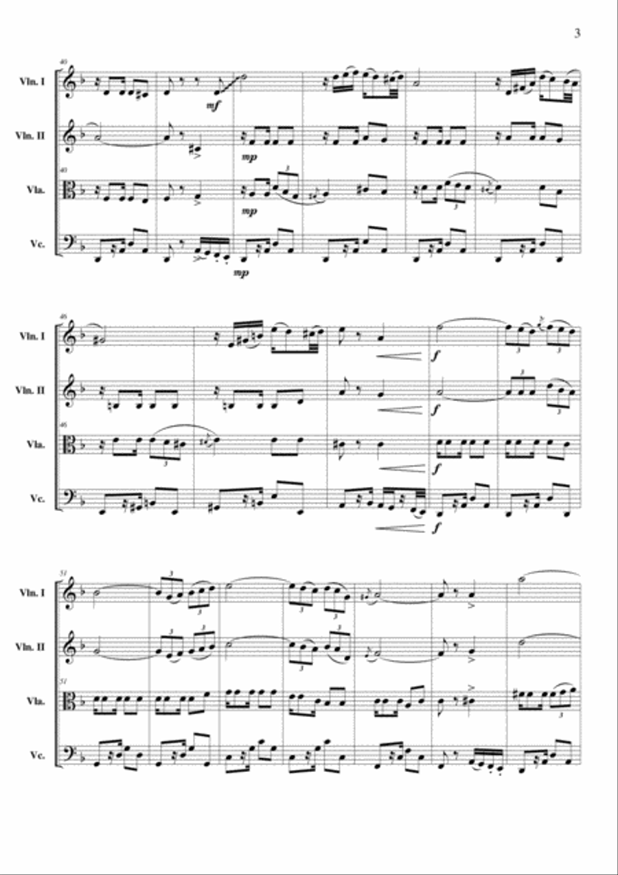 Habanera String Quartet scores gallery preview page 4