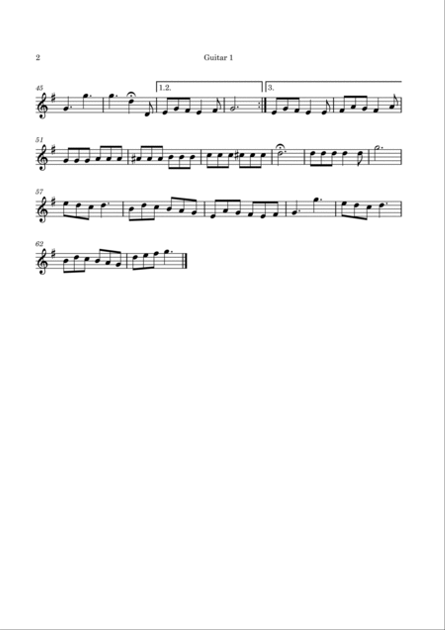 Busy Doing Nothing Guitar Ensemble scores gallery preview page 6