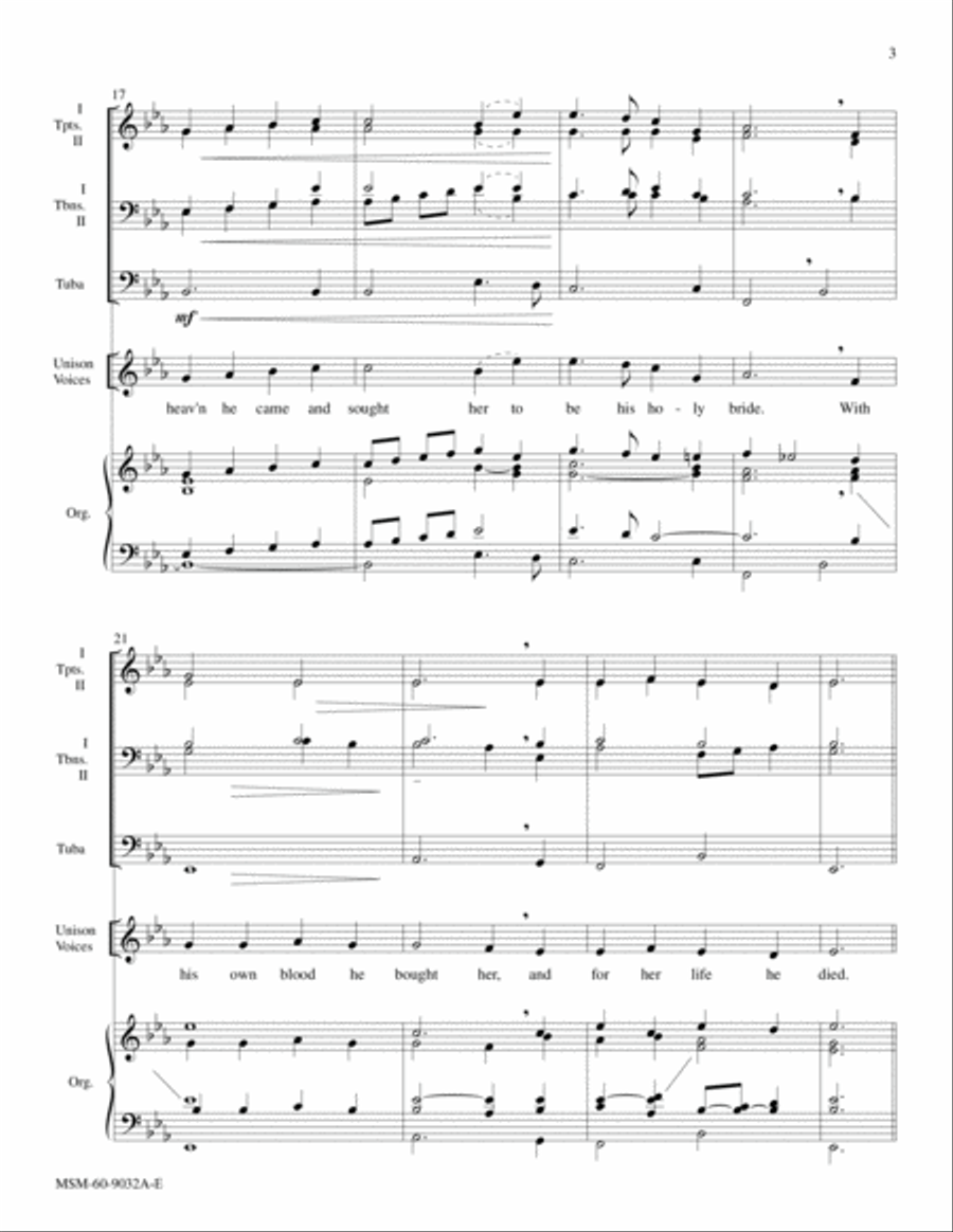 The Church's One Foundation Choir scores gallery preview page 4