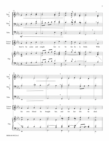 The Church's One Foundation (Downloadable Full Score)