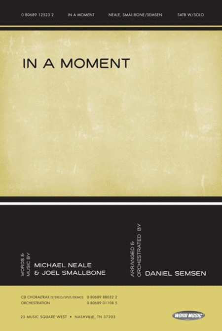 In A Moment (split-track performance/accompaniment CD)